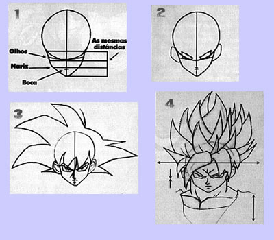 Aprenda a Desenhar-Mangá: Passo a passo de como desenhar Goku